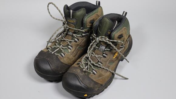 KEEN Utility Men\'s Braddock Mid Height Steel Toe Waterproof Work Boots Size 11EE